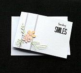 Sending Smiles - Handcrafted (blank) Card - dr19-0019